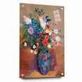Vibrant Floral Bouquet - Modern Wall Art of Colorful Flower Arrangement