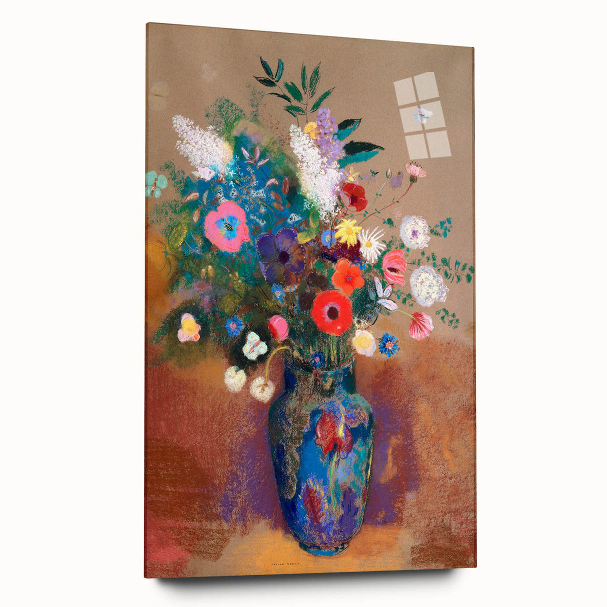 Vibrant Floral Bouquet - Modern Wall Art of Colorful Flower Arrangement