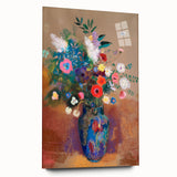 Vibrant Floral Bouquet - Modern Wall Art of Colorful Flower Arrangement