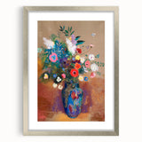 Vibrant Floral Bouquet - Modern Wall Art of Colorful Flower Arrangement