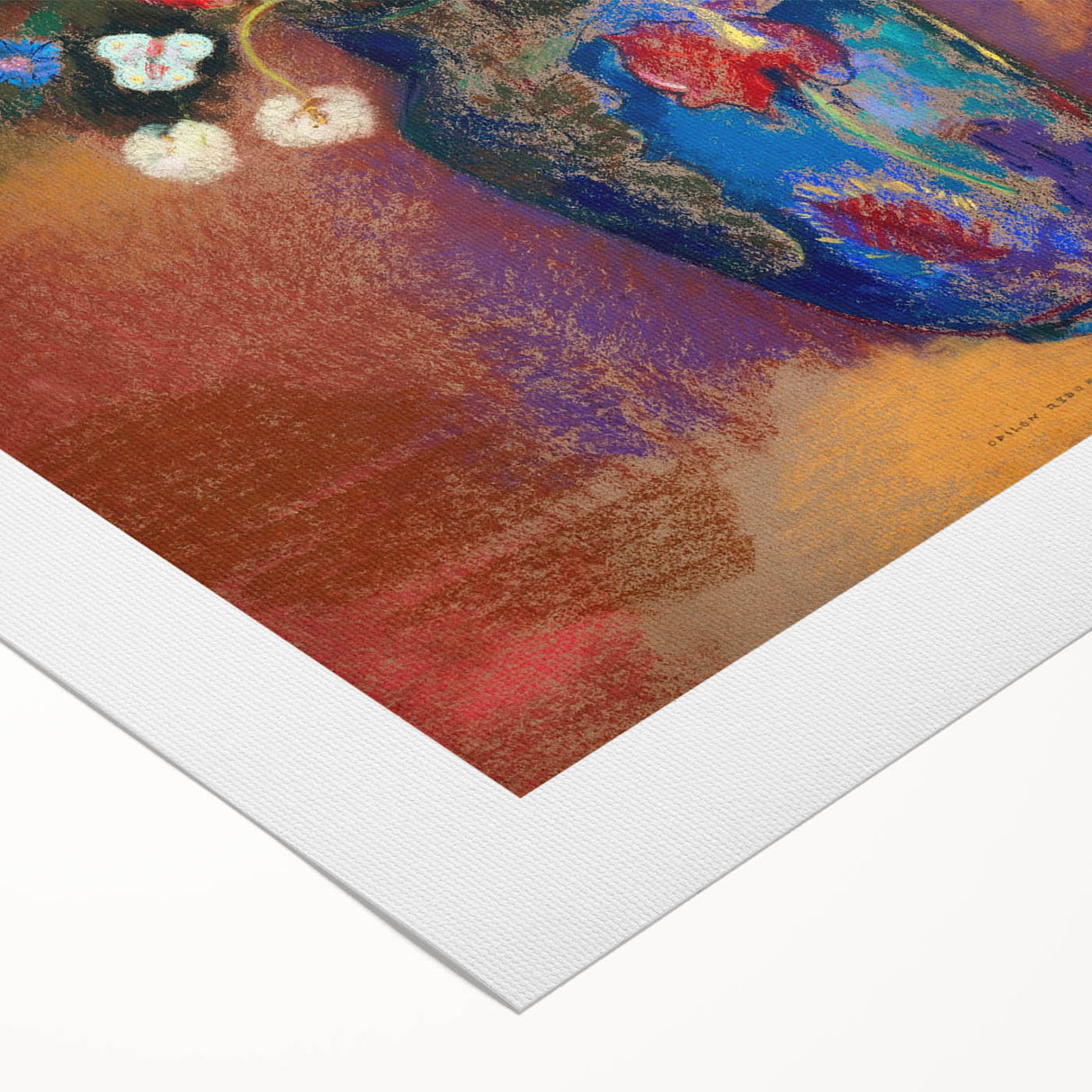 Vibrant Floral Bouquet - Modern Wall Art of Colorful Flower Arrangement