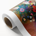 Vibrant Floral Bouquet - Modern Wall Art of Colorful Flower Arrangement