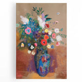 Vibrant Floral Bouquet - Modern Wall Art of Colorful Flower Arrangement