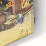 Realism Art Print of Bustling Market Scene - Vibrant Street Life