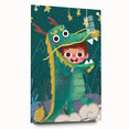 Whimsical Boys Room Wall Art – Child in Dragon Costume