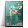 Whimsical Boys Room Wall Art – Child in Dragon Costume