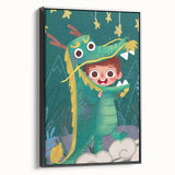 Whimsical Boys Room Wall Art – Child in Dragon Costume