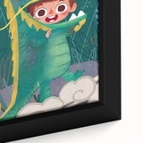 Whimsical Boys Room Wall Art – Child in Dragon Costume