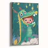 Whimsical Boys Room Wall Art – Child in Dragon Costume