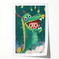 Whimsical Boys Room Wall Art – Child in Dragon Costume
