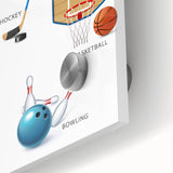 Sports Educational Wall Art - Kids' Learning Poster