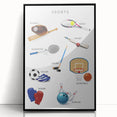 Sports Educational Wall Art - Kids' Learning Poster