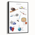 Sports Educational Wall Art - Kids' Learning Poster