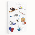 Sports Educational Wall Art - Kids' Learning Poster