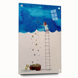Girls Room Wall Art – Star Catcher Nursery Wall Art for Kids Rooms