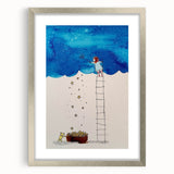 Girls Room Wall Art – Star Catcher Nursery Wall Art for Kids Rooms