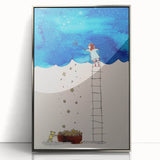 Girls Room Wall Art – Star Catcher Nursery Wall Art for Kids Rooms