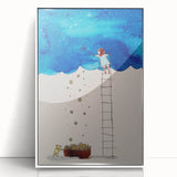 Girls Room Wall Art – Star Catcher Nursery Wall Art for Kids Rooms