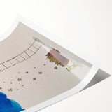 Girls Room Wall Art – Star Catcher Nursery Wall Art for Kids Rooms