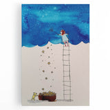 Girls Room Wall Art – Star Catcher Nursery Wall Art for Kids Rooms