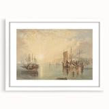 Romanticism Art - Sunrise at Margate - Classic Coastal Romantic Print