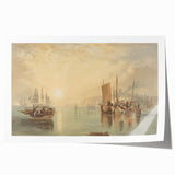 Romanticism Art - Sunrise at Margate - Classic Coastal Romantic Print
