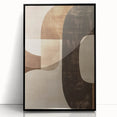 Earthy Abstract Wall Art – Modern Curved Shapes for Dining