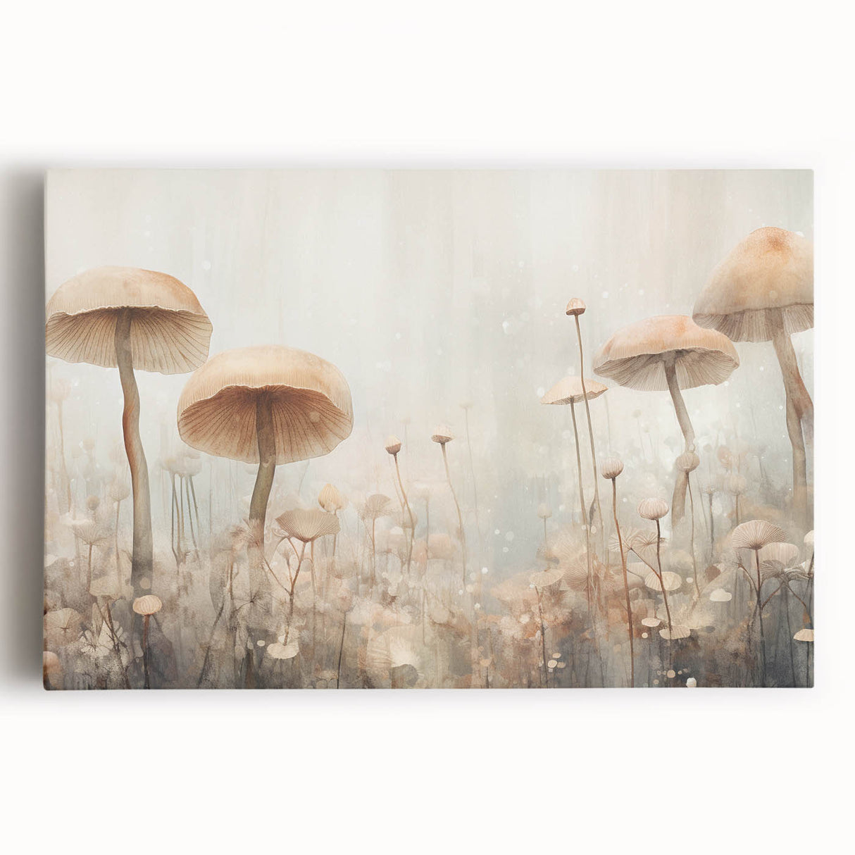 Vibrant abstract floral wall art on stretched canvas, showcasing bold colors and intricate designs, ideal for modern home décor and artistic ambiance.