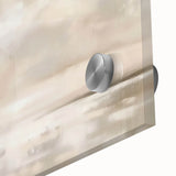 Minimalist Landscape Abstract Art - Soft Beige & Gray Canvas Decor