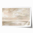 Minimalist Landscape Abstract Art - Soft Beige & Gray Canvas Decor