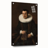 Elegant Baroque Portrait of a Woman with Book - Classic Art Print