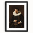 Elegant Baroque Portrait of a Woman with Book - Classic Art Print