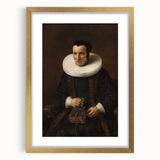 Elegant Baroque Portrait of a Woman with Book - Classic Art Print