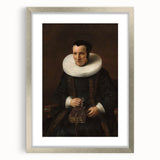 Elegant Baroque Portrait of a Woman with Book - Classic Art Print