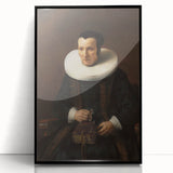 Elegant Baroque Portrait of a Woman with Book - Classic Art Print