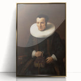 Elegant Baroque Portrait of a Woman with Book - Classic Art Print