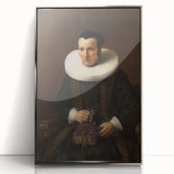 Elegant Baroque Portrait of a Woman with Book - Classic Art Print