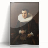 Elegant Baroque Portrait of a Woman with Book - Classic Art Print