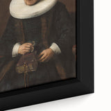 Elegant Baroque Portrait of a Woman with Book - Classic Art Print