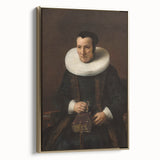 Elegant Baroque Portrait of a Woman with Book - Classic Art Print
