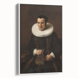 Elegant Baroque Portrait of a Woman with Book - Classic Art Print