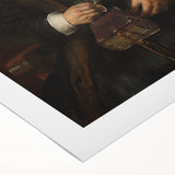 Elegant Baroque Portrait of a Woman with Book - Classic Art Print