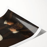 Elegant Baroque Portrait of a Woman with Book - Classic Art Print