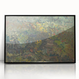Expressionist Forest Scene - Vibrant Little Houses Wall Art