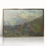 Expressionist Forest Scene - Vibrant Little Houses Wall Art