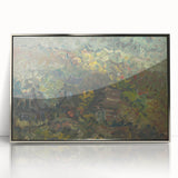 Expressionist Forest Scene - Vibrant Little Houses Wall Art