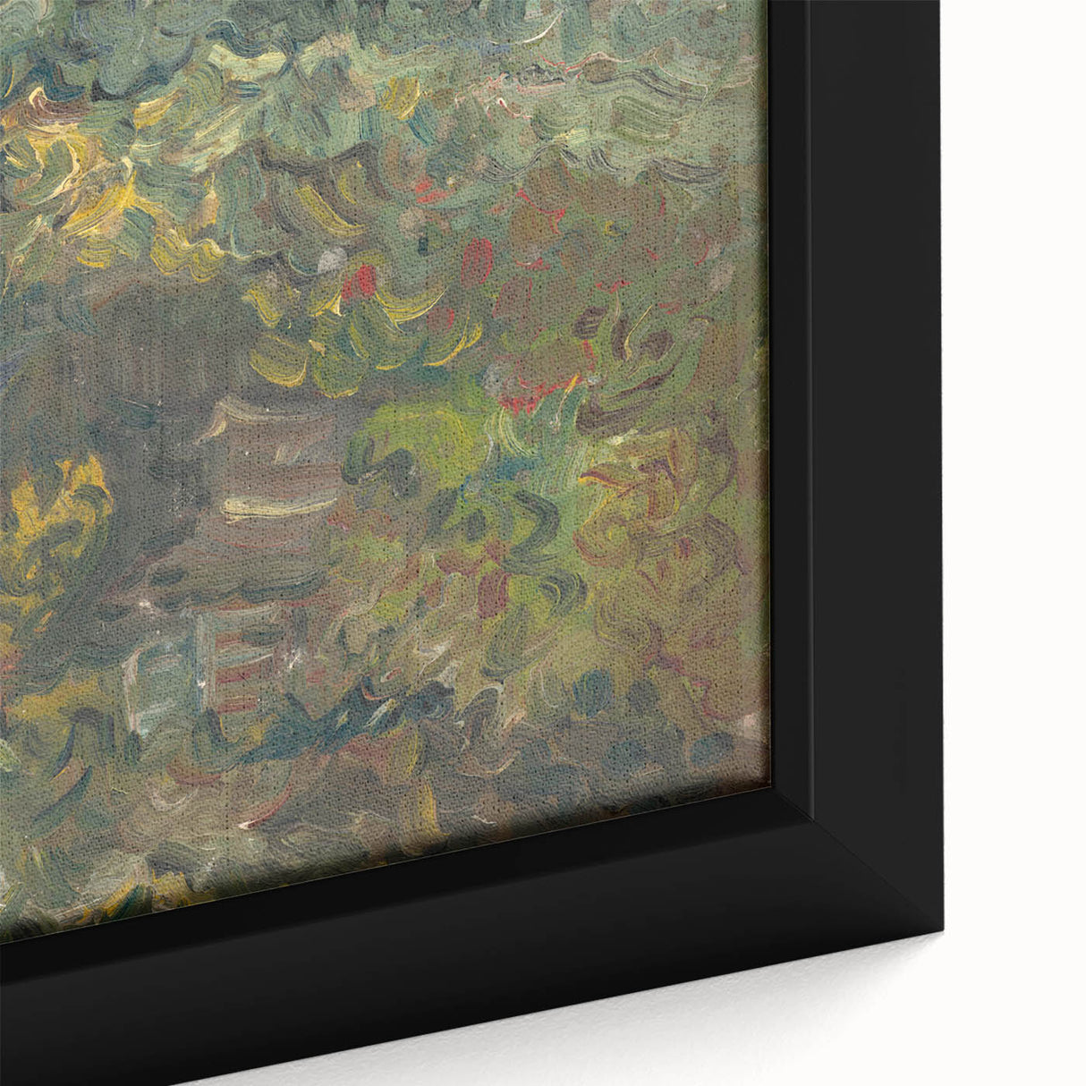 Expressionist Forest Scene - Vibrant Little Houses Wall Art
