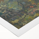 Expressionist Forest Scene - Vibrant Little Houses Wall Art