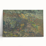 Expressionist Forest Scene - Vibrant Little Houses Wall Art