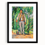 Impressionism Wall Art - Portrait of a Gardener - Cezanne’s Vibrant Nature Scene